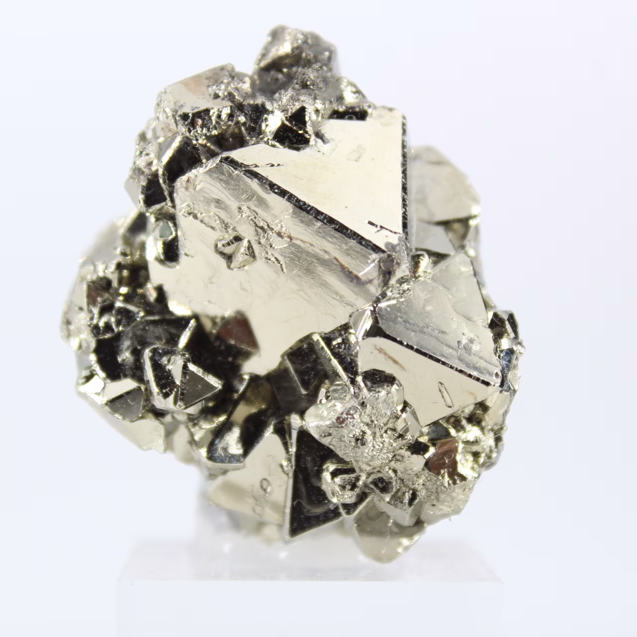 Pyrite octaédrique authentique du Pérou – Pièce de vitrine