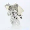 Cristaux octaédriques de pyrite, sulfure de fer du Pérou - 1