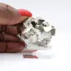 Pyrite géométrique du Pérou – Cristaux en octaèdres sur socle - 5
