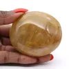 Galet de quartz jaune de Madagascar en pierre naturelle - 2