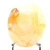 Quartz jaune poli de Madagascar, galet de collection - 1