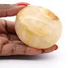 Quartz jaune poli de Madagascar, galet de collection - 2
