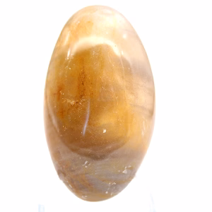 Petit galet de quartz jaune de Madagascar à collectionner