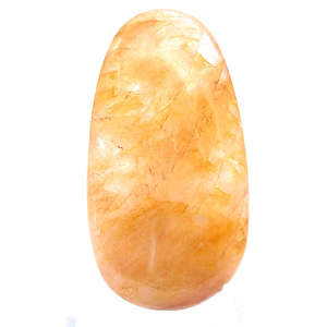 Quartz jaune de Madagascar en petit galet décoratif