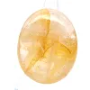 Quartz jaune malgache en galet poli pour décoration - 0