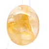 Quartz jaune malgache en galet poli pour décoration - 1