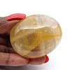 Quartz jaune malgache en galet poli pour décoration - 2
