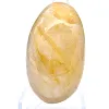 Galet arrondi en quartz jaune naturel de Madagascar - 1