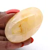 Quartz jaune de Madagascar en galet poli de collection - 2
