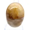 Galet de quartz jaune de Madagascar aux contours doux - 1