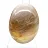 Galet de quartz jaune de Madagascar aux contours doux