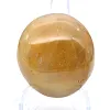 Petit galet de quartz jaune malgache à exposer - 1