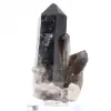 Cristal de quartz morion du Brésil sur socle acrylique, collection - 4