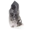 Quartz morion du Brésil, cristal naturel présenté sur socle acrylique - 3