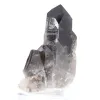 Quartz morion du Brésil, cristal naturel présenté sur socle acrylique - 6