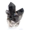 Quartz morion noir du Brésil, cristal unique avec socle acrylique - 0