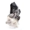Quartz morion noir du Brésil, cristal unique avec socle acrylique - 3