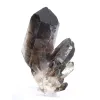 Cristal de quartz morion trapu du Brésil, spécimen minéral sur socle - 5