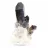 Cristal de quartz noir morion, origine Brésil, livré avec socle