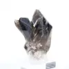 Quartz morion brésilien, cristal décoratif présenté sur socle - 6