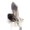 Morion du Brésil, cristal de quartz fumé noir sur socle acrylique - 2