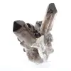 Cristal de quartz morion du Brésil, minéral noir monté sur socle - 6
