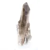 Cristal de quartz morion brésilien au port élancé, monté sur socle - 3