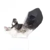 Cristal compact de quartz morion du Brésil sur socle acrylique - 4