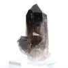 Petit quartz morion cristallisé du Brésil, présenté avec son socle - 2