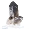 Petit quartz morion cristallisé du Brésil, présenté avec son socle - 3