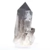 Petit quartz morion cristallisé du Brésil, présenté avec son socle - 5