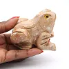 Grenouille sculptée en stéatite de Bolivie - 0