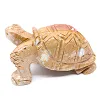 Figurine de tortue en stéatite naturelle de Bolivie - 1