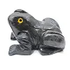 Grenouille décorative en pierre de stéatite bolivienne - 1