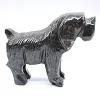 Chien sculpté en stéatite naturelle de Bolivie - 3