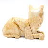 Chat sculpté en stéatite de Bolivie - 3