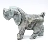 Chien en stéatite : objet animalier sculpté de Bolivie - 1
