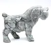 Chien en stéatite : objet animalier sculpté de Bolivie - 3