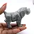 Figurine de chien sculptée en stéatite bolivienne