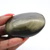 Obsidienne dorée du Mexique en petit galet poli de 70 g - 0