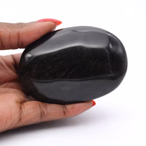 Galet d’obsidienne dorée du Mexique, format allongé de 100 g