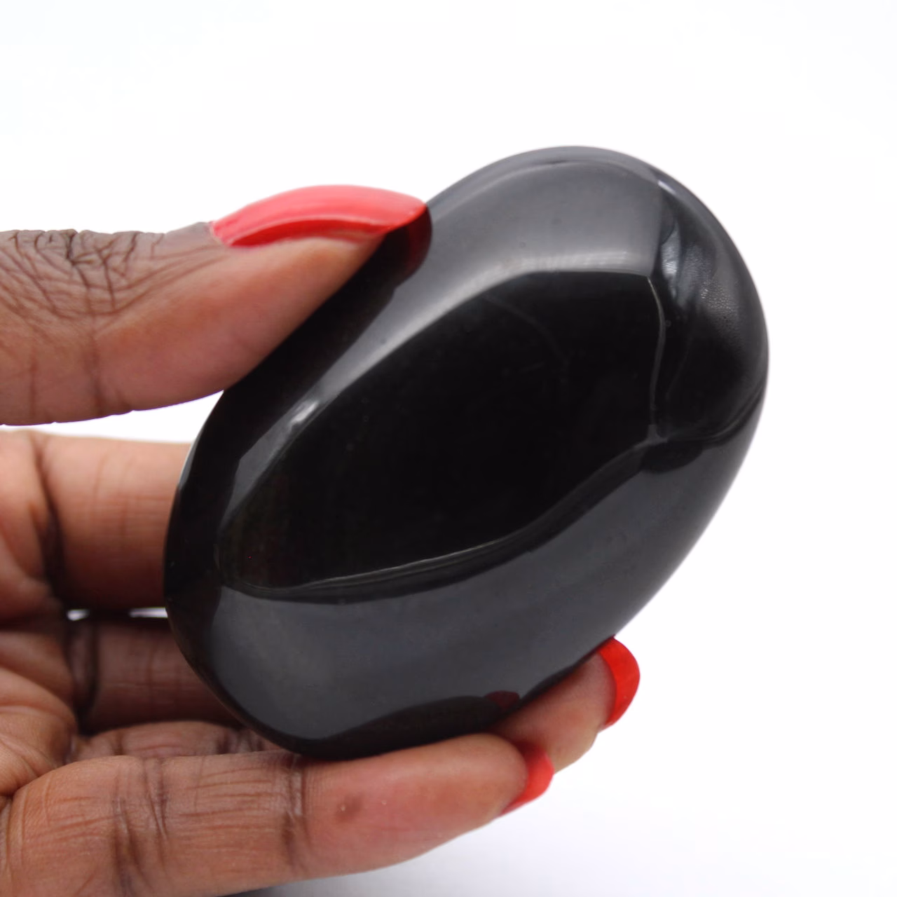 Galet d’obsidienne dorée du Mexique, pierre polie de 75 g