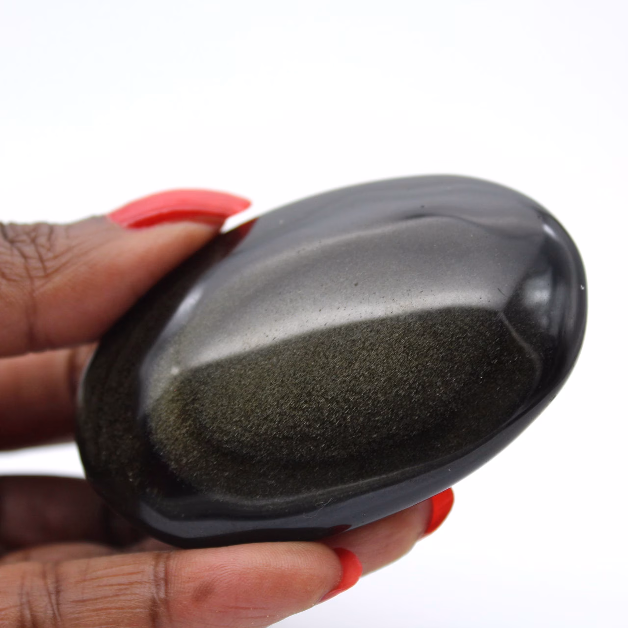 Obsidienne dorée du Mexique, galet de collection de 80 g