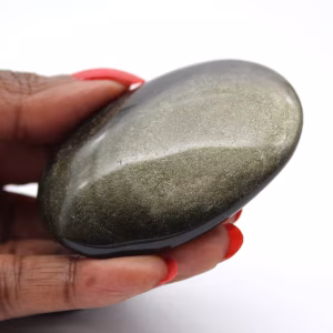 Galet d’obsidienne dorée du Mexique, format compact de 75 g