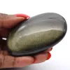 Galet en obsidienne dorée du Mexique, pierre de 100 g - 0