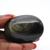 Galet d’obsidienne dorée du Mexique, pierre naturelle polie - 0