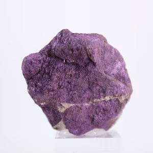 Purpurite brute du Portugal sur socle – Spécimen minéral
