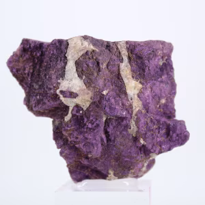 Purpurite naturelle du Portugal montée sur socle