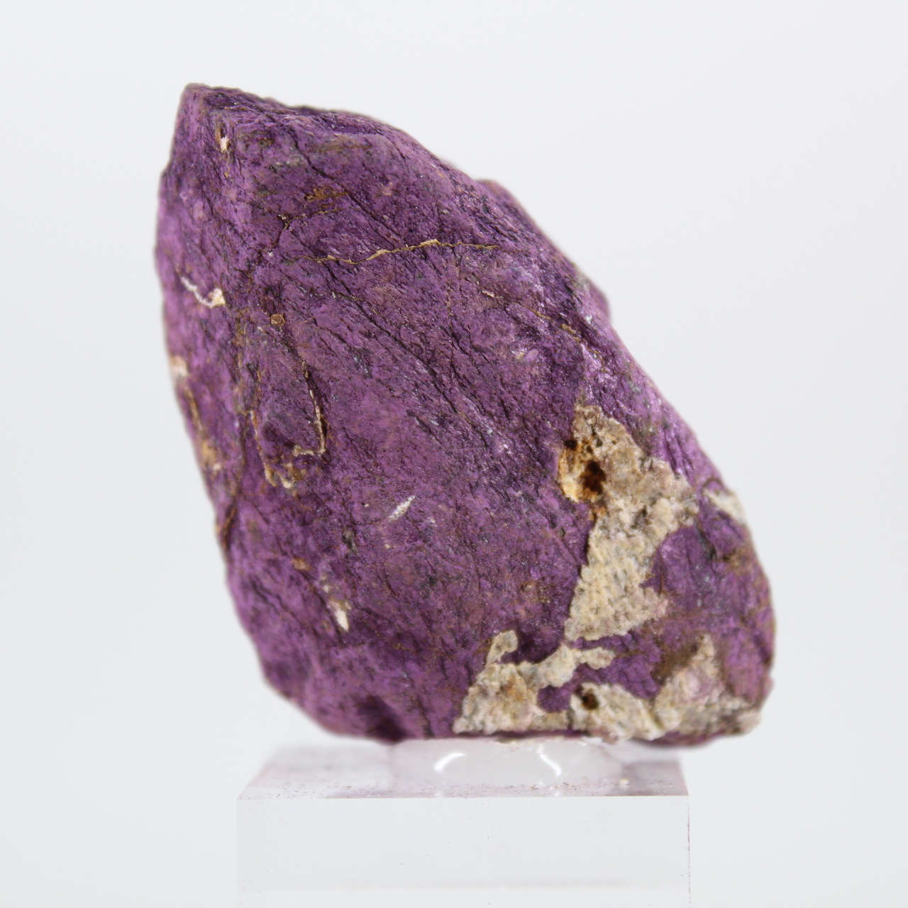 Purpurite brute portugaise – Spécimen minéralogique sur socle