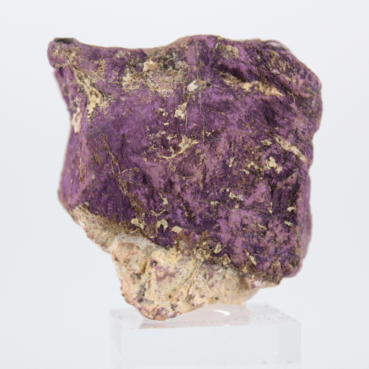 Purpurite du Portugal brute sur socle – Spécimen naturel